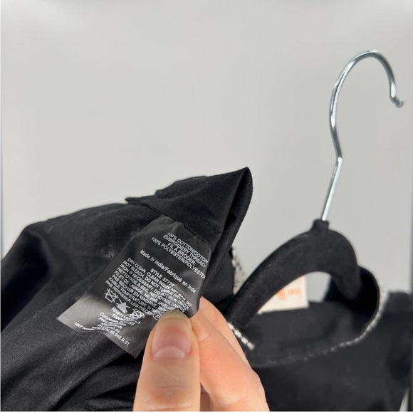 Tory Burch Black Cotton Sequin Tunic 6 - Picture 4 of 4